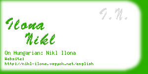 ilona nikl business card